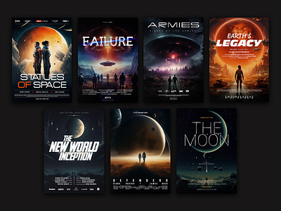 Science Fiction Movie Posters alien cinema cinematic earth fiction future futuristic movie planet poster science scifi soldier spaceship starship typography war