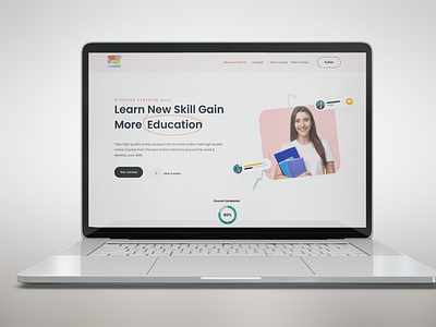 OLEARN 3d animation e learning education website figma graphic design landing page learning motion graphics online learning product design responsive design ui ux web app website design