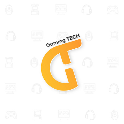 Gaming TECH branding colors design gamers gaming graphic gt headphone illustration logo machine mouse pc remote tech text typography vector