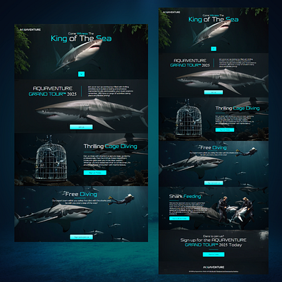 Sea/Ocean Tour Shark Diving Website animation aquarium aquariumwebsite cinematicwebdesign cinematicwebsite conceptwebsite logodesign ocean sealifewebsite seawebsite sharkwebsite tourwebsite ui uiux webdesign webdevelopment