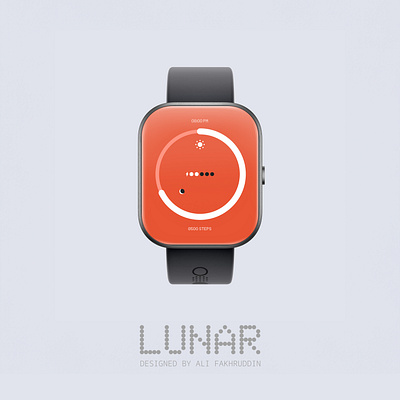 CMF Watchface: Lunar app branding graphic design illustration logo smartwatch ui ux vector watch