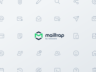 Mailtrap Icon Set email iconography icons iconset library mailtrap railsware rules social system variable width