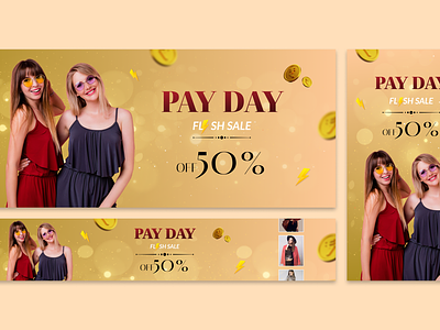 Pay Day Fashion Sale - Banner banner banner design ecommerce banner fashion sale interface design offer banner payday sale sale banner uiux
