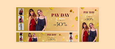 Pay Day Fashion Sale - Banner banner banner design ecommerce banner fashion sale interface design offer banner payday sale sale banner uiux