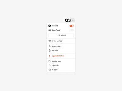 Menu button design system drop menu figma menu switcher toggle ui kit ux wireframe kit wirframes