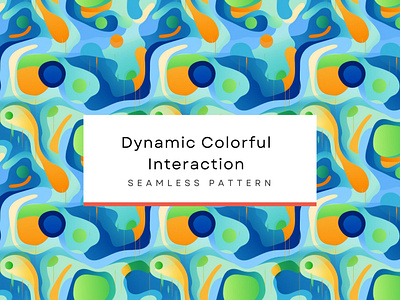 Dynamic Colorful Interaction , Seamless Patterns 300 DPI, 4K abstract background abstract composition backdrop texture fabric pattern repeat pattern seamless pattern tile art
