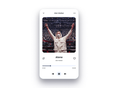 Music Player app design app design design ui web design