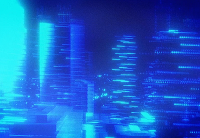 turquoise blue animation artwork band buildings city design illustration indie music nyc single visuals wong kar wai