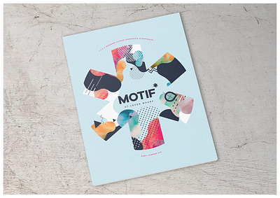 Motif* Brochure Cover asterisk brand branding brochure colourful cover cover design housing vibrant