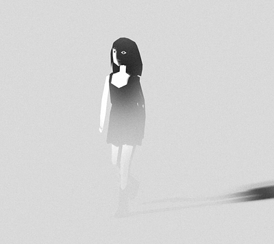 Sacrament animation artwork band bw character design girl girç illustration indie music single visuals walking