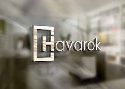 Havarok Logo Branding box branding graphic design lable logo logo design marchandise tag card tape