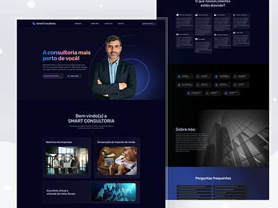 Landing page - Smart Consultoria animation figma graphic design landingpage ui website