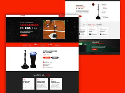 ZV-Tee E-Commerce Landing Page design e commerce landingpage social ui