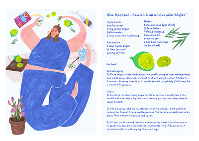 Mocktail Illustration - Aila Magazine editorial illustration magazine publication traditional illustration zine