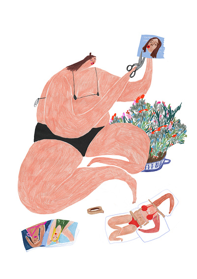 Self Love Post Covid - Aila Magazine editorial illustration illustration magazine zine