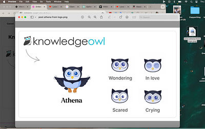 KnowledgeOwl: Athena mascot