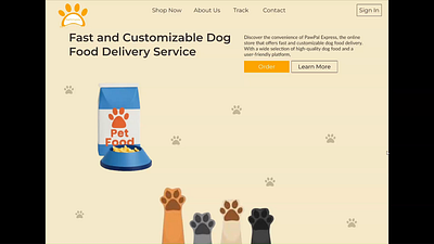 Dog Food App animation branding graphic design