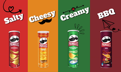 Pringles Advertisement app branding design graphic design illustration instagram post logo ui ux vector