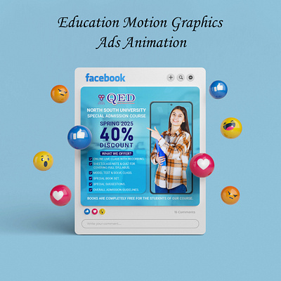 Education Motion Graphics Ads Animation branding creative design divine vista graphic design