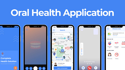 Oral Health Application | Heathcare app Design appointmentbooking dentalapp dentalcare dentalcheckup doctorappointments easyappointments findadoctor healthcareapp healthcareappointments manageyourappointments mobilehealthcare onlineappointments oralhealth oralhealthapp teethealth ui