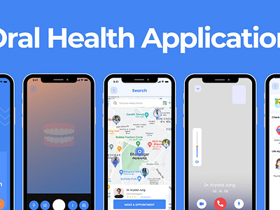 Oral Health Application | Heathcare app Design appointmentbooking dentalapp dentalcare dentalcheckup doctorappointments easyappointments findadoctor healthcareapp healthcareappointments manageyourappointments mobilehealthcare onlineappointments oralhealth oralhealthapp teethealth ui