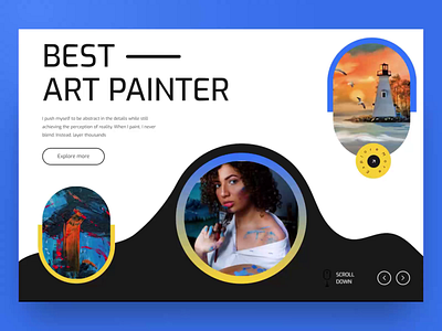 Art Painter art branding business creative creative design design gallery header slider ui design we design webiste