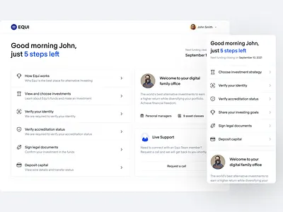 Alternative investment platform alternative dashboard design finance management onboarding platform portfolio ui ux