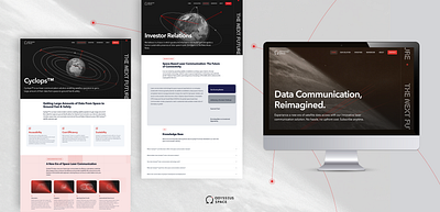 Revolutionizing Space Communication: Odysseus Space's Rebranding branding logo ui ux website websitedevelopment