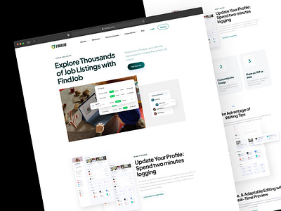 Website design for the Findjob branding coding design digitalmarketing graphicdesign marketing socialmediamarketing uxdesign webdesign webdesigner webdevelopment website websitedesign
