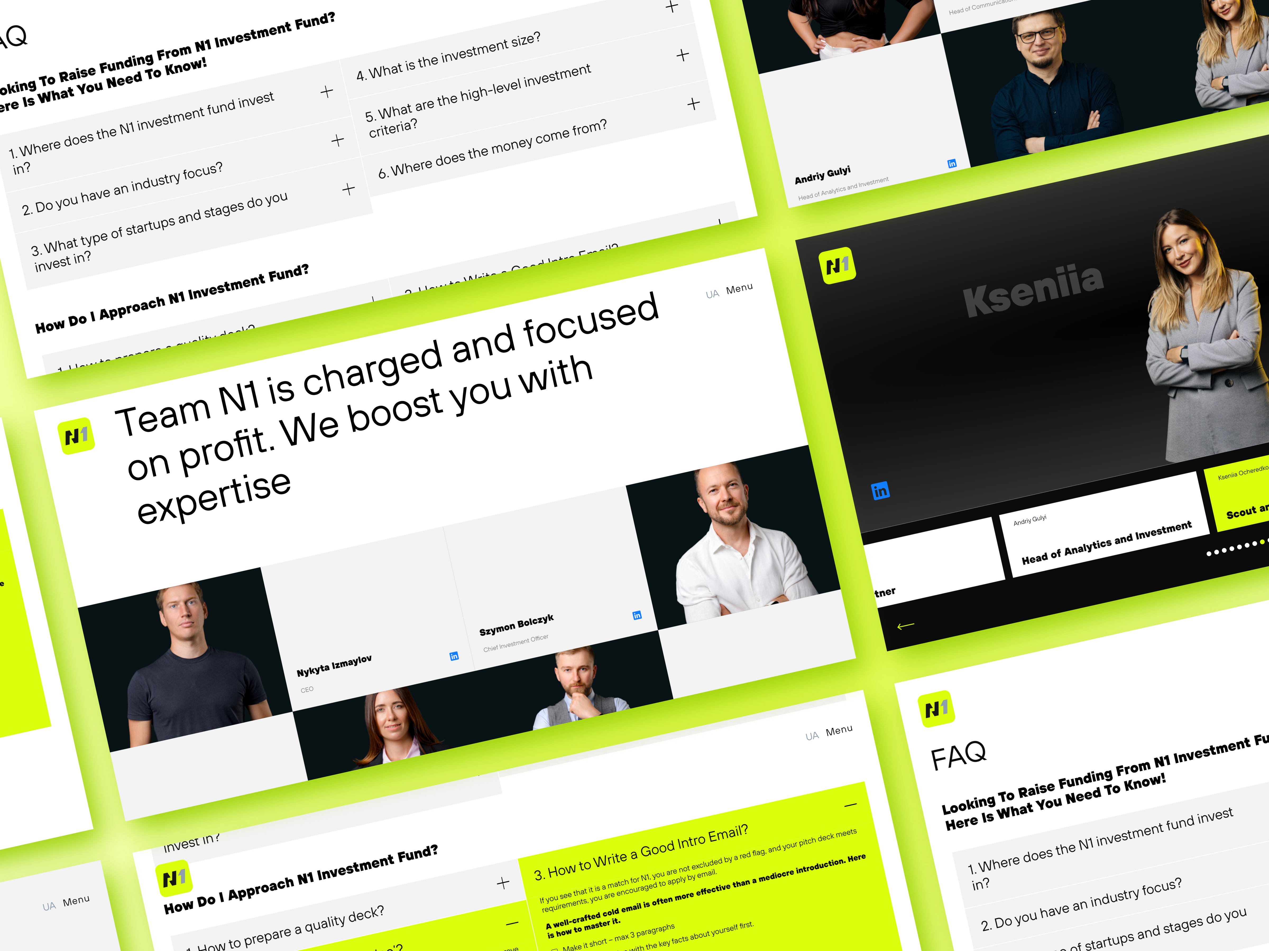 About Us & FAQ Pages for N1 Investment Fund about us backend development faq design faq page frontend fund investment ui ux web design