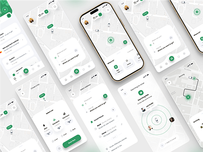 Taxi Finder App Design app appdesign branding design graphic design logo simpledesign taxi app ui ui ux ux uxdesign vehicle finder
