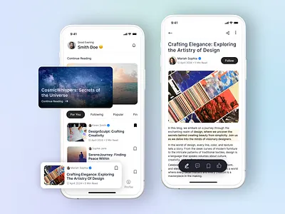 Blogging App blog blogging app blogging app ui blogging application blogging mobile app blogging ui design design webkul mobile app mobile app ui ui ui ux ux webkul design