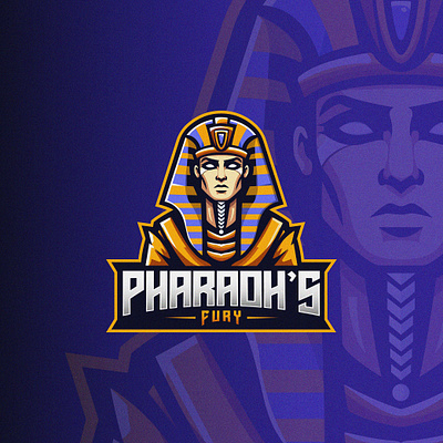 Pharaoh's Fury Esport Logo branding character esport esport logo game gaming logo graphic design illustration illustrator logo logo design mascot vector