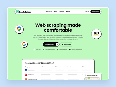 Leads-Sniper Website design web web design webdesign webflow website