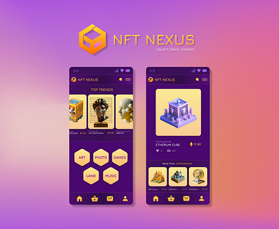 NFT Marketplace Mobile blockchain crypto ethereum marketplace mobile nft nft marketplace site ui ux web