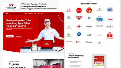 Karyatama - Live Website Project design grocery app mobile app store ui ux website