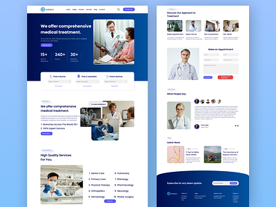 Medical Website Design clean design design for healthcare healthcare design medical design medical website design modern design professional design responsive design ui uxui web design webdesign