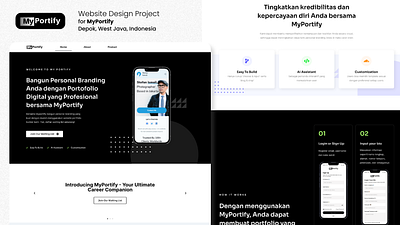 MyPortify - Live Website Project consultant mobile app personal branding ui ux website