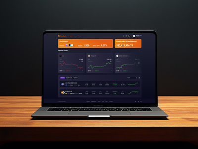 Safe Vaults Web App - UI/UX Crypto Admin Dashboard SaaS Concept admin ui crypto crypto vaults dashboard dashboard app dashboard ui defi finance hyip interface dashboard investment product design saas staking template trading ui ux wallet web design web3