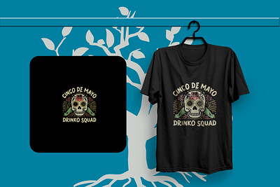 T-shirt design "CINCO DE MIYO" template. 3d animation branding graphic design logo mexico