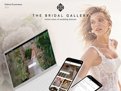 Web site design : Bridal Wedding Dress/ E-commerce bridal design dress e commerce fashion modern on line splitdev ui ux web design wedding