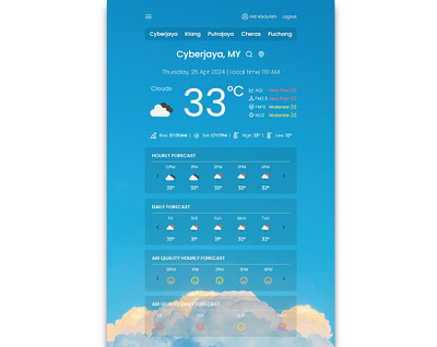 Treat Asthma Weather Experience System ui web app
