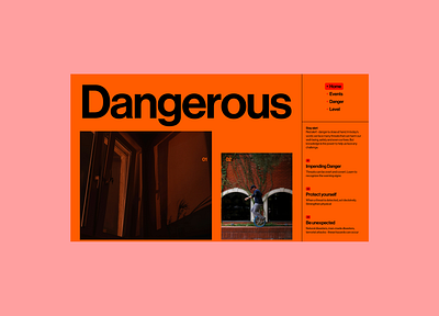Dangerous 3d animation figma graphic design logo photoshop ui ux website