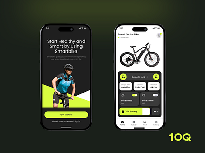 Smartbike app ui design app app design design graphic design ui uiux