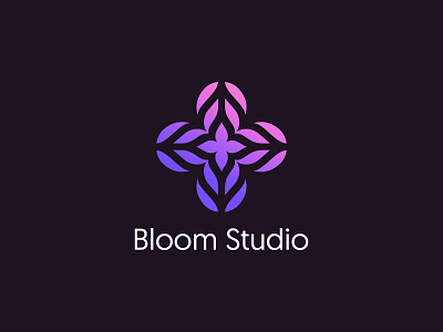 Bloom Studio Identity bloom elegant floral logo flower flower logo logo plant