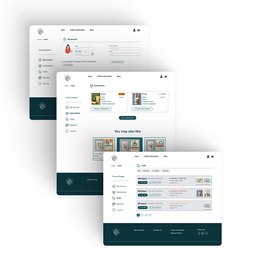 Coffee Subscription | Profile coffee coffee subscription dashboard product design profile ui ux