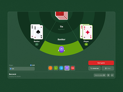 JustBet - Baccarat Game baccarat blockchain card game casino casino game chips crypto crypto casino crypto game dealer gambling game gaming igaming jackpot online casino poker provably fair table