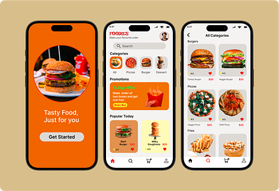 A Classic Fast food mobile app branding figma community graphic design product design ui ux