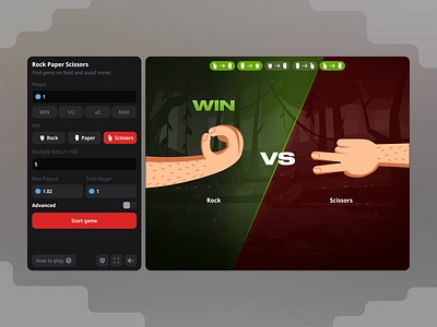 JustBet - Rock Paper Scissors 2d betting blockchain casino casino game crypto crypto casino crypto game gambling game gaming hands illustration online casino rps win