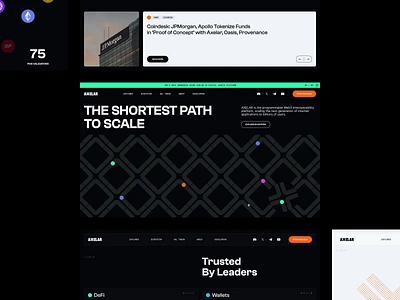 Axelar - Website Redesign agency website blockchain business casestudy creative agency crypto homepage interaction ui uidesign user experience user interface ux uxdesign video web web3 webdesign website website design